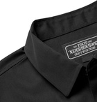 Neighborhood - Mr Cartoon Embroidered Twill Shirt - Black