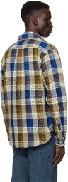 PS by Paul Smith Blue & Brown Check Shirt