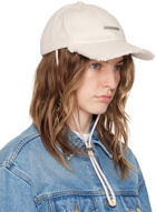 JACQUEMUS Off-White Les Classiques 'La casquette Artichaut' Cap