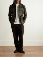 Portuguese Flannel - Labura Checked Organic Cotton-Twill Overshirt - Green