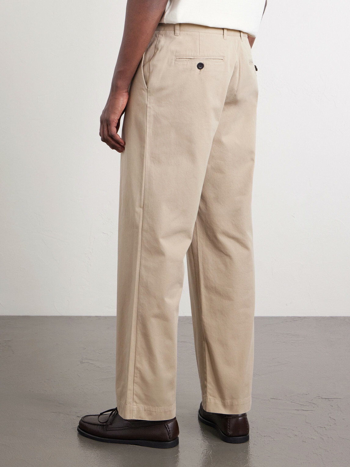 Portuguese Flannel - Labura Straight-Leg Organic Cotton-Twill Trousers - Neutrals