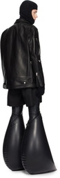 Rick Owens Black Porterville Jumbo Bauhaus Stooges Leather Jacket