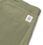 Nanushka - Nova Tapered Stretch-Cotton Twill Drawstring Trousers - Green