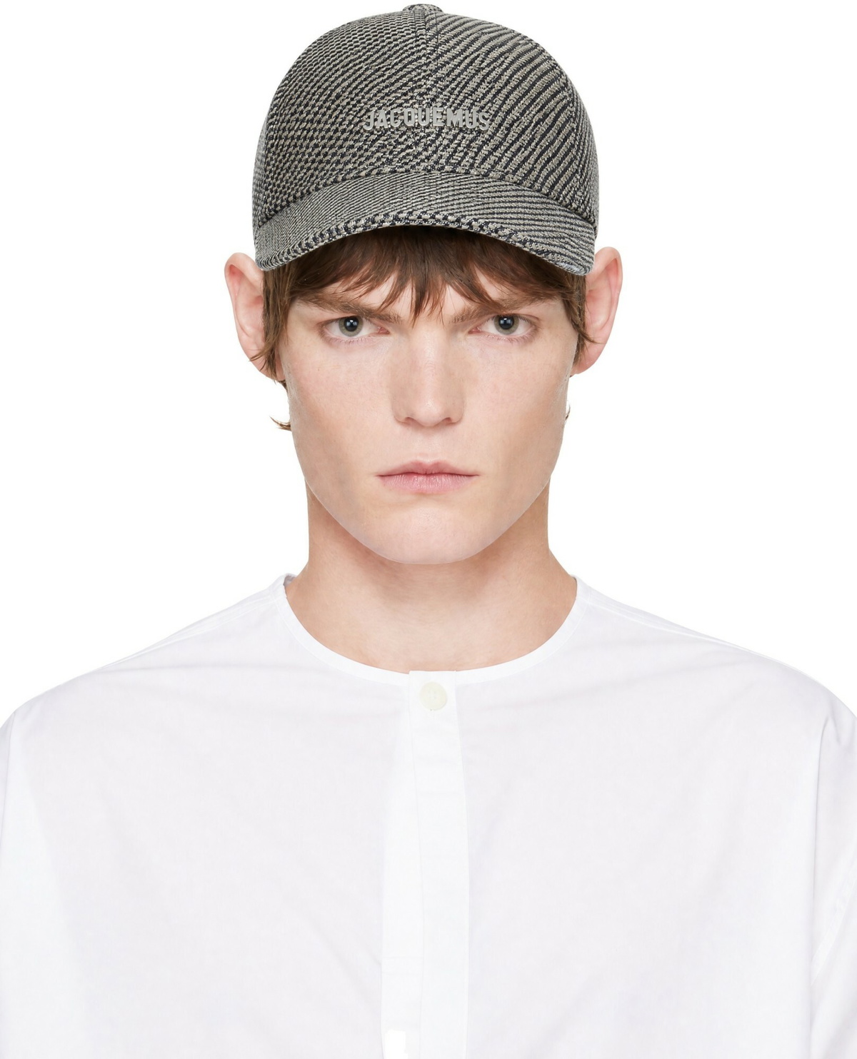 JACQUEMUS Beige & Navy 'The Gadjo baseball' Cap
