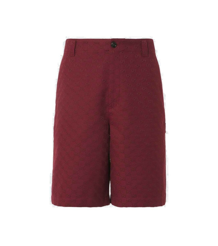 Photo: Gucci GG Canvas cotton-blend Bermuda shorts