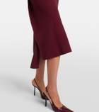 Victoria Beckham Victoria draped cady midi dress