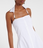 Coperni Halterneck cotton minidress