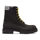 VETEMENTS Black Trucker Boots