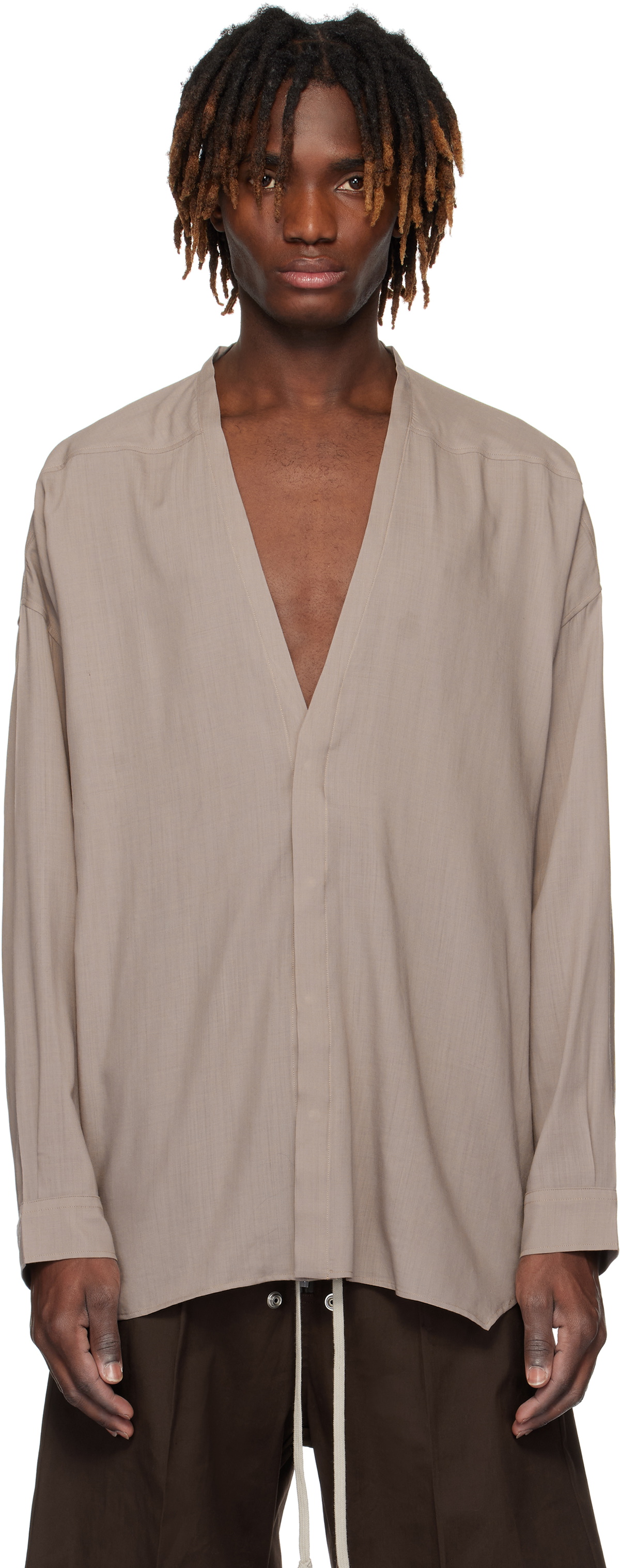 【関税込み】Rick Owens グレー Hollywood Lido トップス RICK OWENS - SHIRTS - Rick Owens