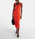 Vince Ribbed-knit cotton-blend tank top
