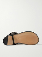 LOEWE - Campo Embellished Leather Boots - Brown