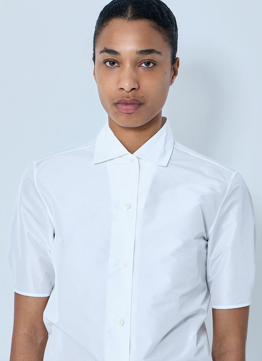 Jil Sander Short Sleeve Cotton Poplin Shirt