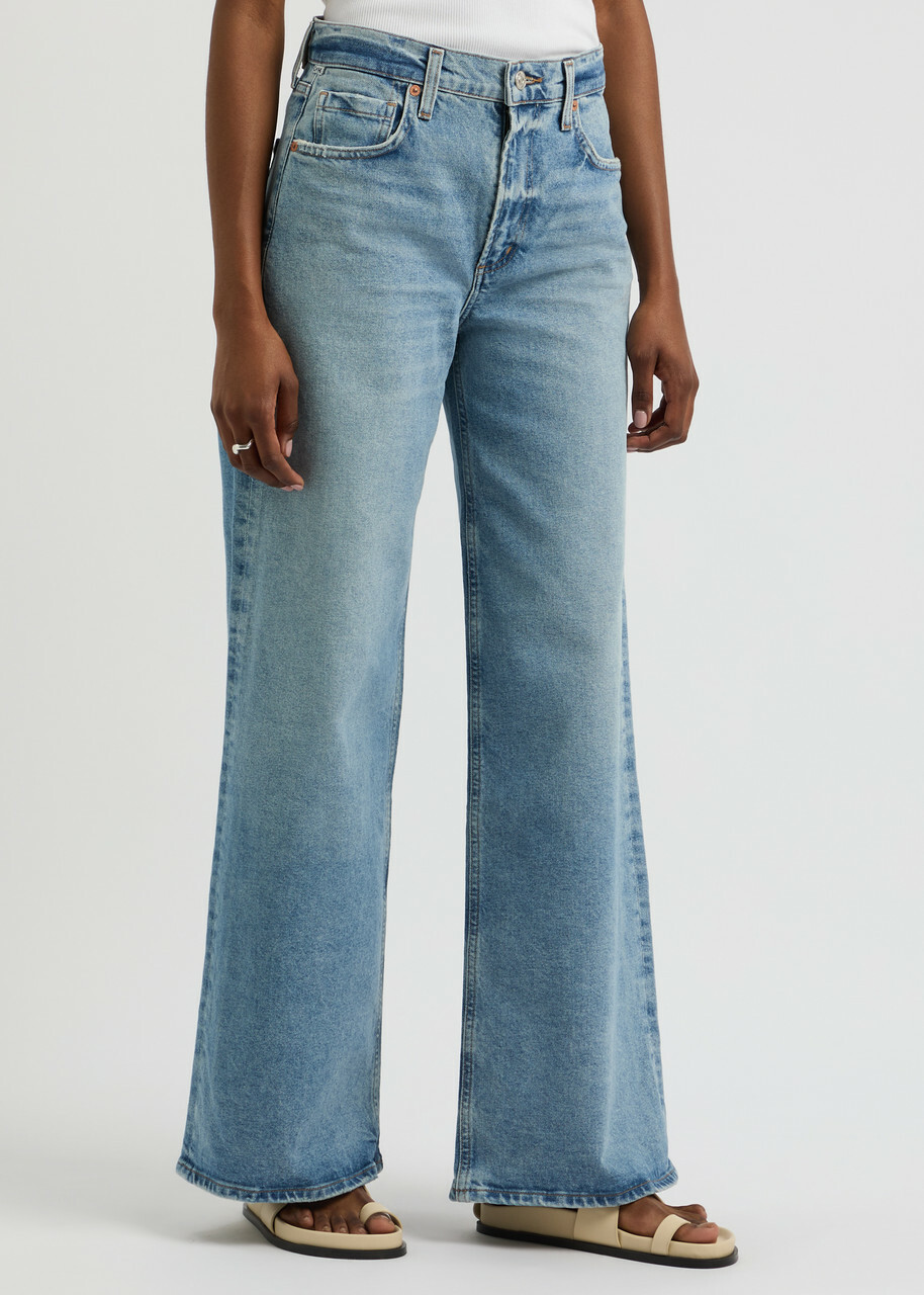 【関税込み】Citizens of Humanity ブルー Loli ジーンズ Citizens OF Humanity Loli Wide-leg Jeans Blue Citizens of