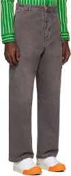 Marni Gray Faded Cargo Pants