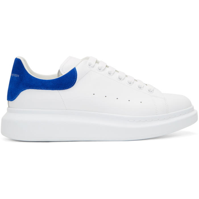 Photo: Alexander McQueen White and Blue Oversized Sneakers