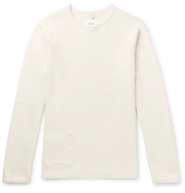 Photo: Albam - Lindley Cotton-Jersey Sweatshirt - Cream