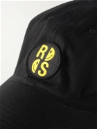 Raf Simons - Smiley Logo-Appliquéd Cotton-Twill Baseball Cap