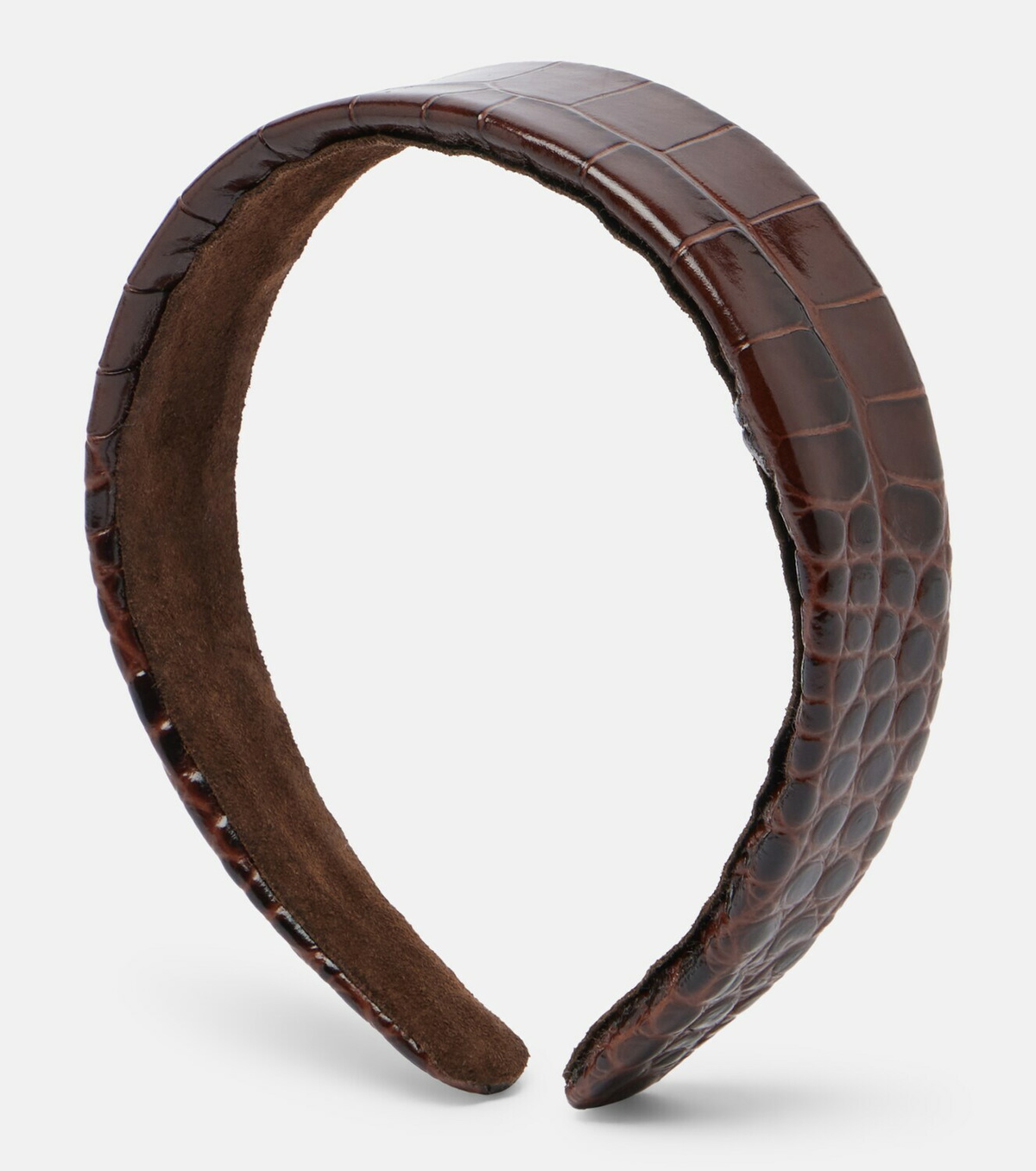 Jennifer Behr Cruz croc-effect leather headband