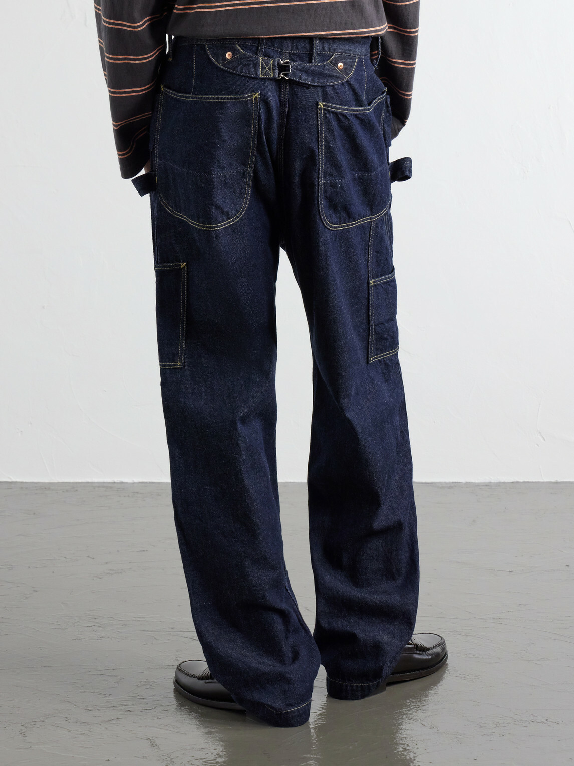 KAPITAL - Lumber Straight-Leg Panelled Jeans - Blue