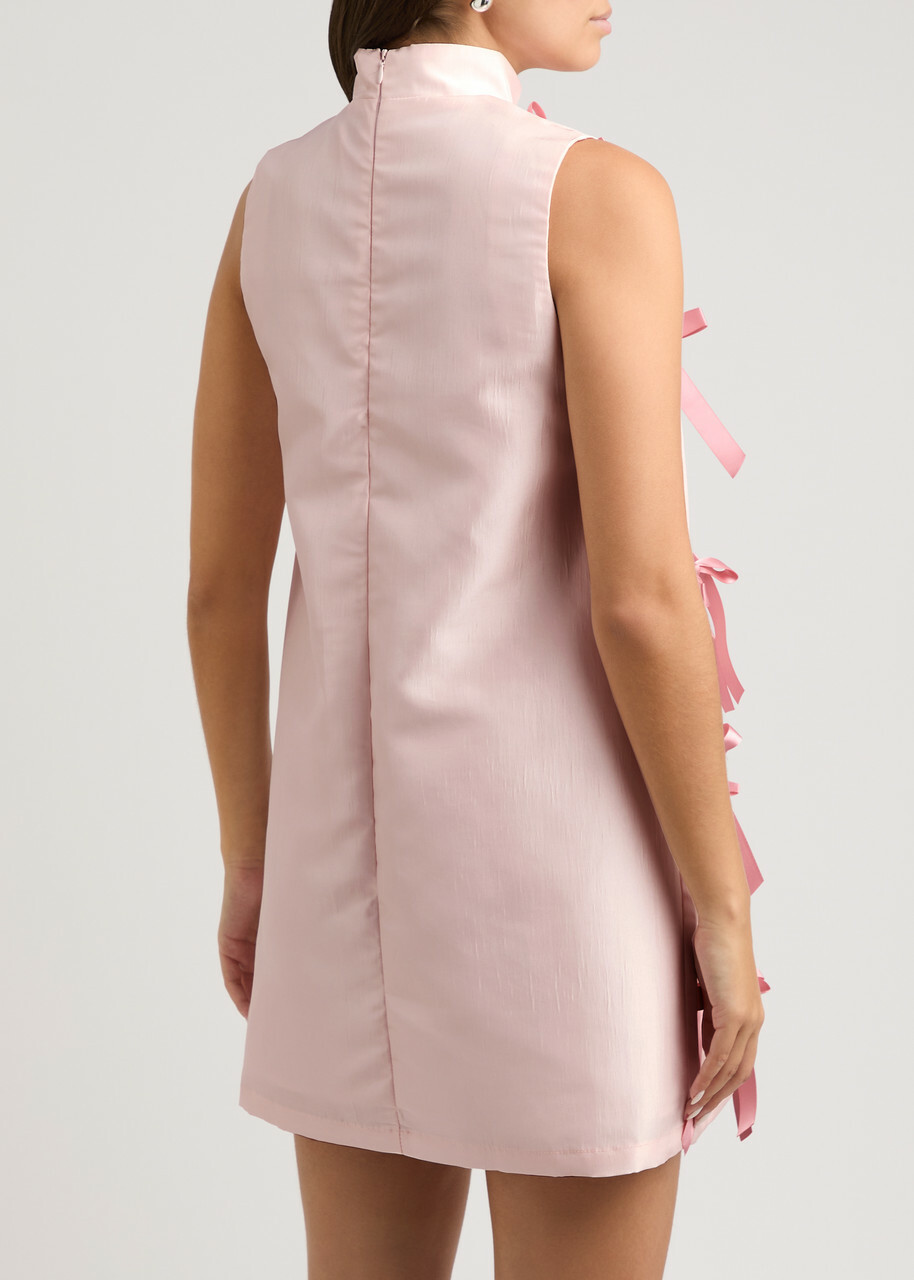 【英国発Sister Jane】Ribbons bow-embellished taffeta dress Sister Jane Ribbons Bow-embellished Taffeta Midi Dress Light