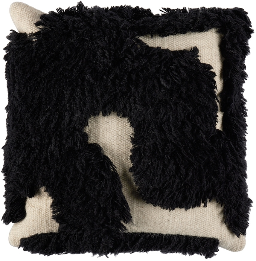 Mush Studios Black & Off-White 'The Wooly' Cushion