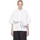 OAMC White Numeral Print Vacuum Shirt