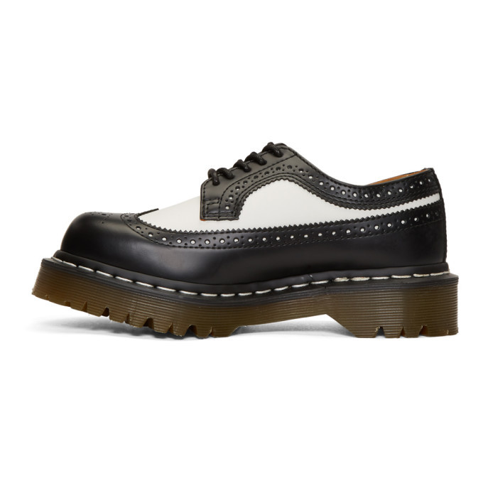 Dr. Martens Black and White 3989 Bex Longwing Brogues Dr. Martens