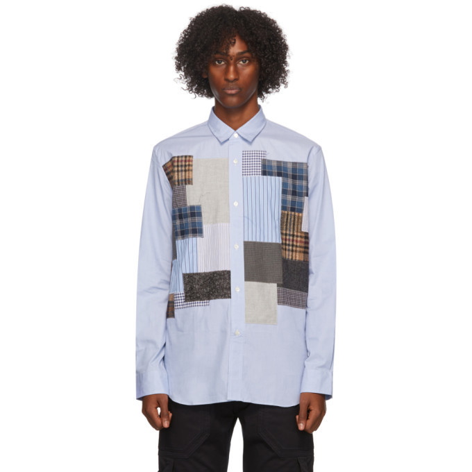 Photo: Junya Watanabe Blue Check Patchwork Shirt