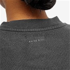 Anine Bing Women's Elton John Logo Harvey Crew Sweat in Washed Black