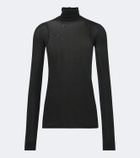Saint Laurent Jersey turtleneck top