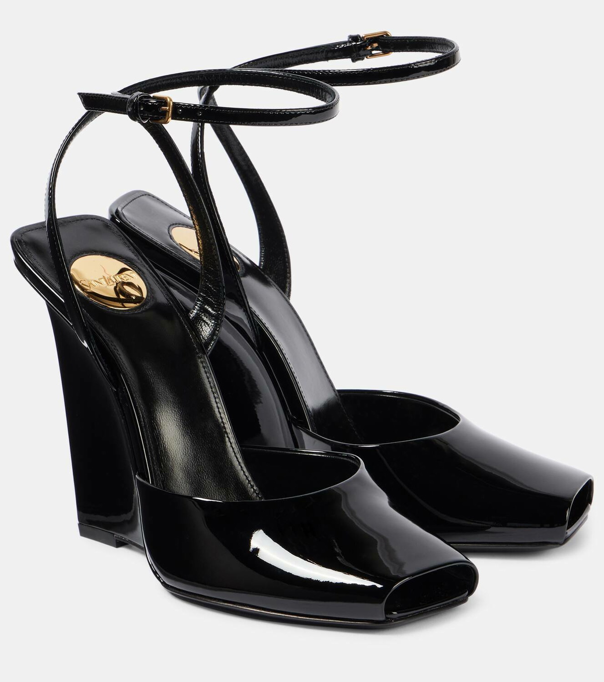 サンダル・ミュール Saint Laurent Black leather Le Scandal sandals 0400022481622_BLACK?wid=600&