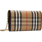 Burberry Beige Highlands Chain Strap Wallet​ Bag