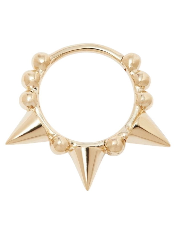 Photo: MARIA TASH 18K Yellow Gold Triple Spike Hoop Earring