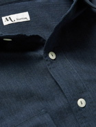 DOPPIAA - Aantero Cotton-Herringbone Shirt - Blue