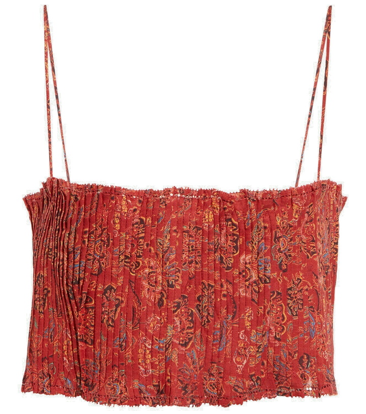 Photo: SIR - Allegra floral ramie crop top