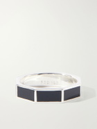 Peyote Bird - Bamboo Black Sterling Silver and Onyx Ring - Black