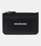 Balenciaga Logo leather card holder