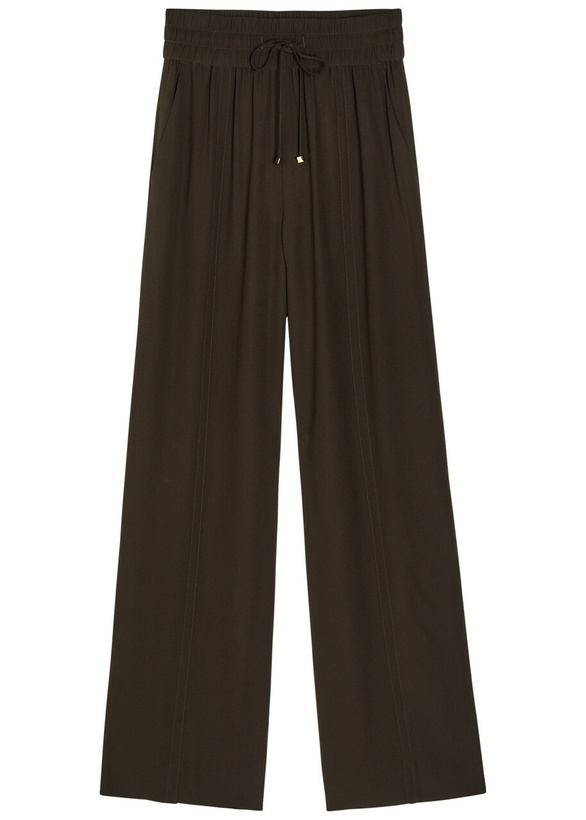 Photo: Joseph Dee Wide-leg Crepe Trousers Brown