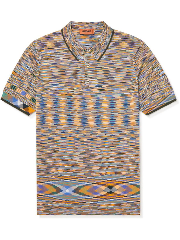 Photo: Missoni - Space-Dyed Cotton Polo Shirt - Multi