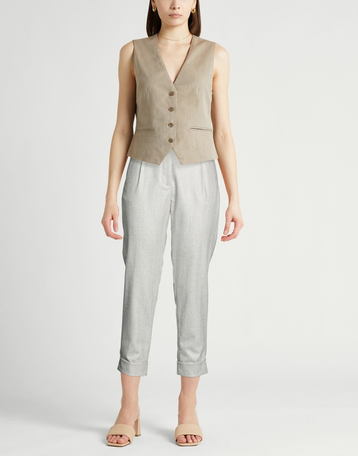 Peserico Womens Pants in Grey
