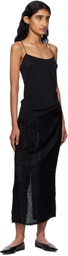 St. Agni Black Fine Chain Silk Camisole