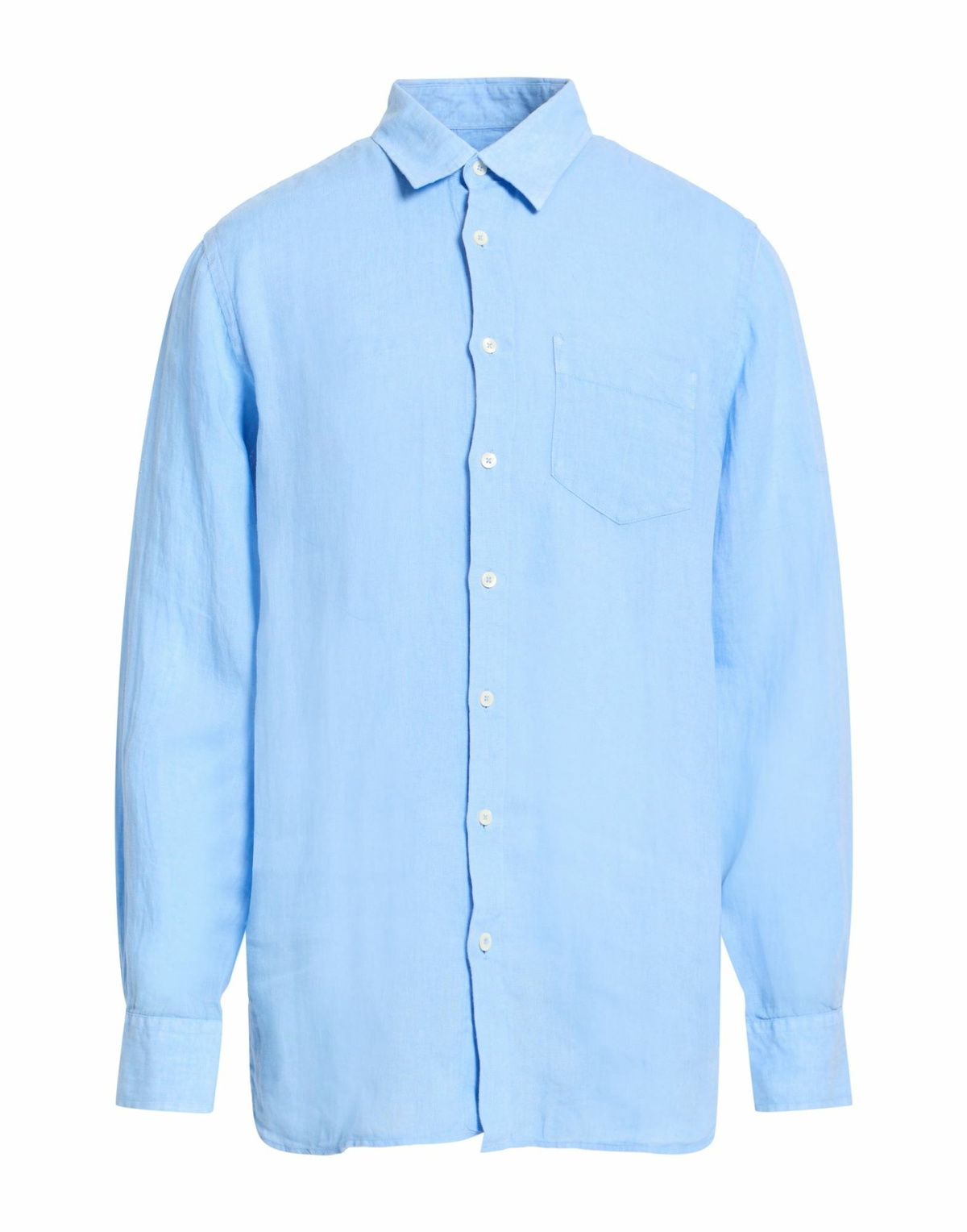 120% Lino Mens Shirt Light in Blue