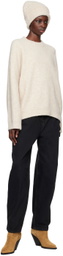Lauren Manoogian Off-White Crewneck Sweater