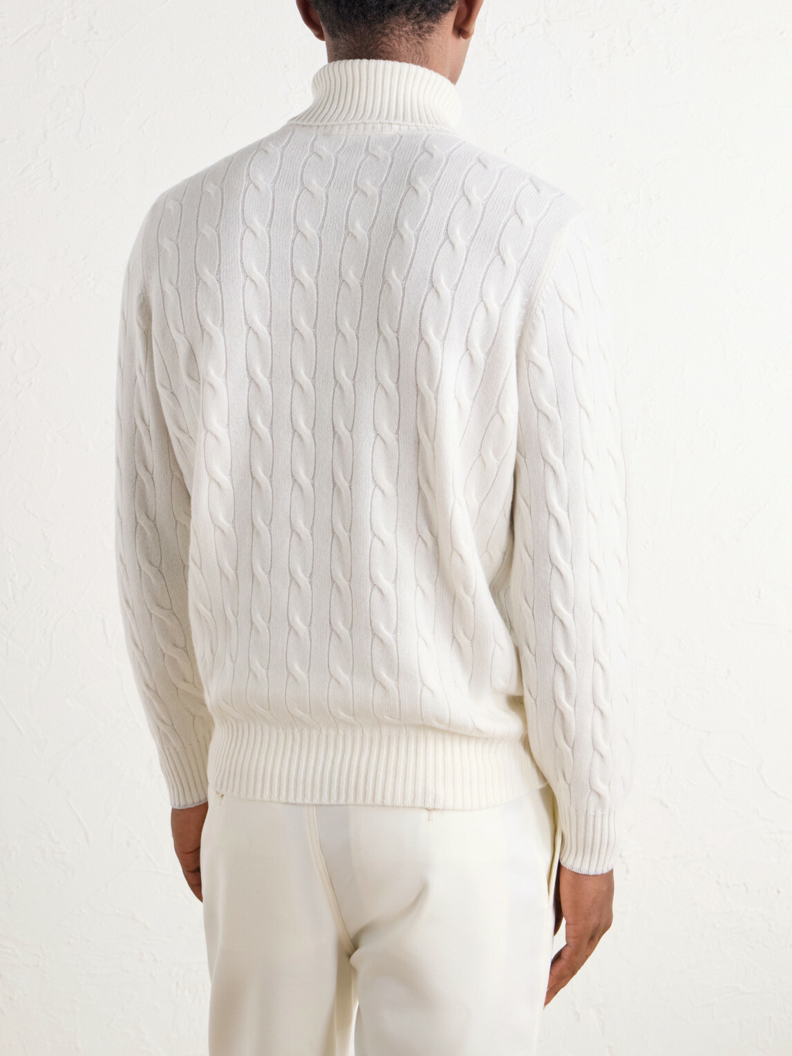 Brunello Cucinelli - Cable-Knit Cashmere Rollneck Sweater - Neutrals