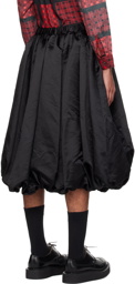 Black Comme des Garçons Black Gathered Skirt