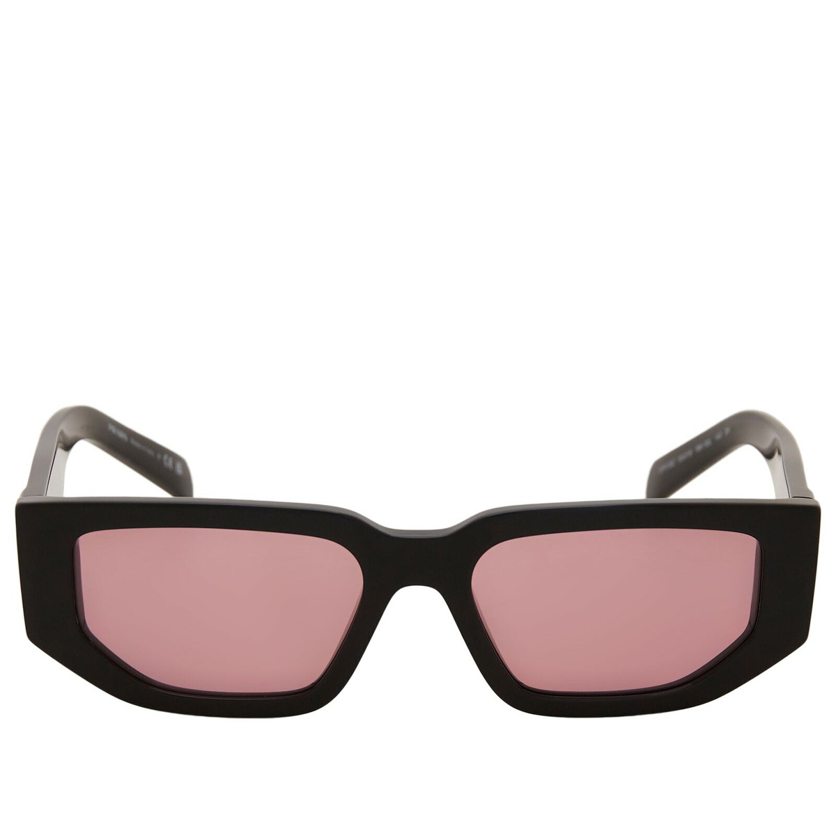 Prada Eyewear Men's 09ZS Sunglasses in Black/Pink Prada