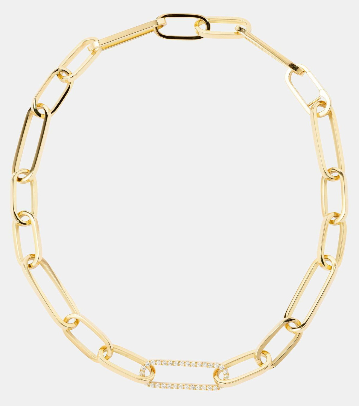 Bucherer Fine Jewellery Link 18kt gold necklace with diamonds