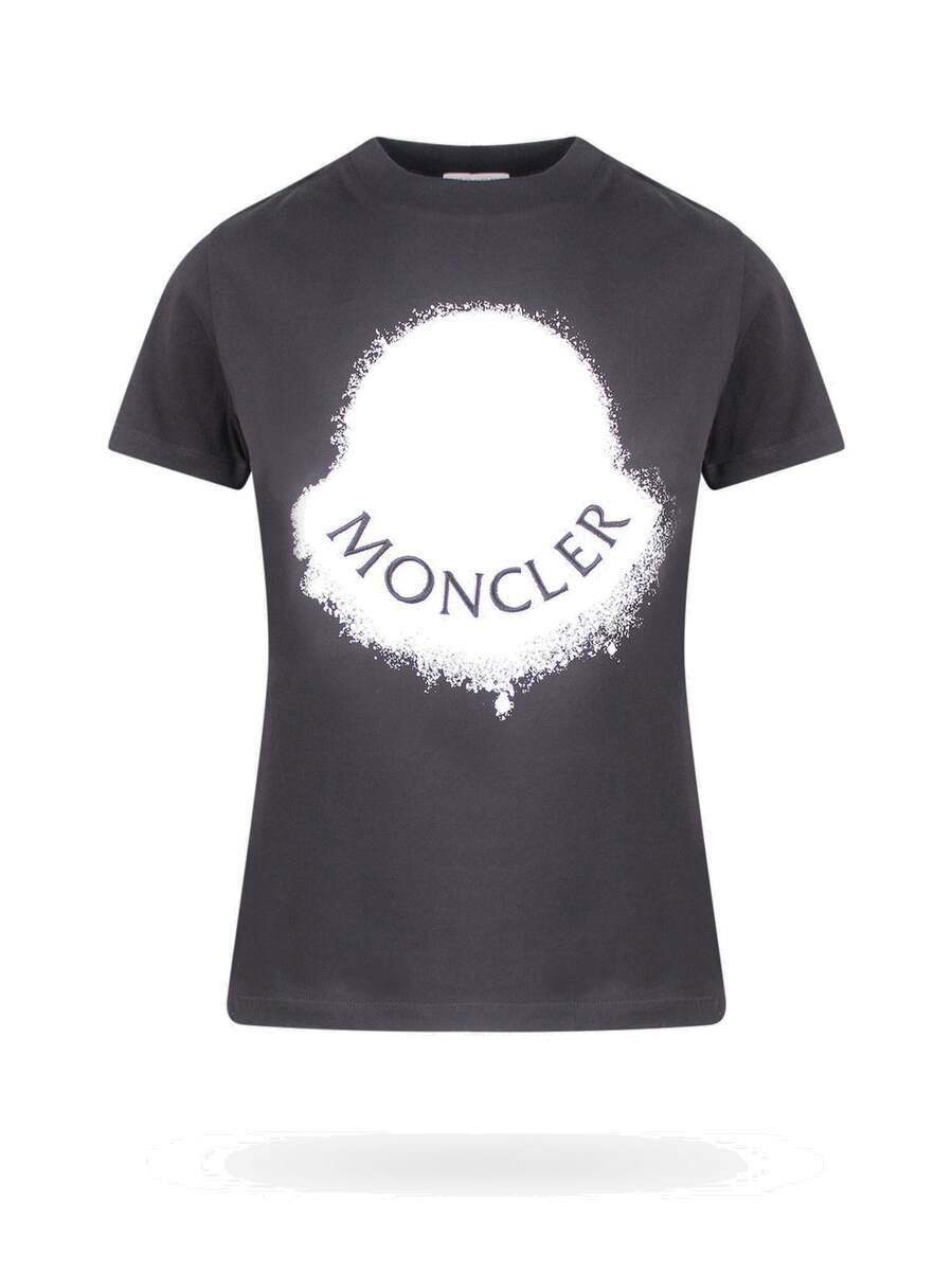 Moncler T Shirt Black Womens Moncler