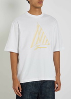 Jacquemus Le Tshirt Voiler Embroidered Cotton T-shirt White