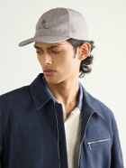 Loro Piana - Logo-Embroidered Linen Baseball Cap - Gray